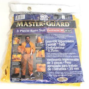 Rain Suit Yellow Large West Chester Master Guard 3-Piece Size Large